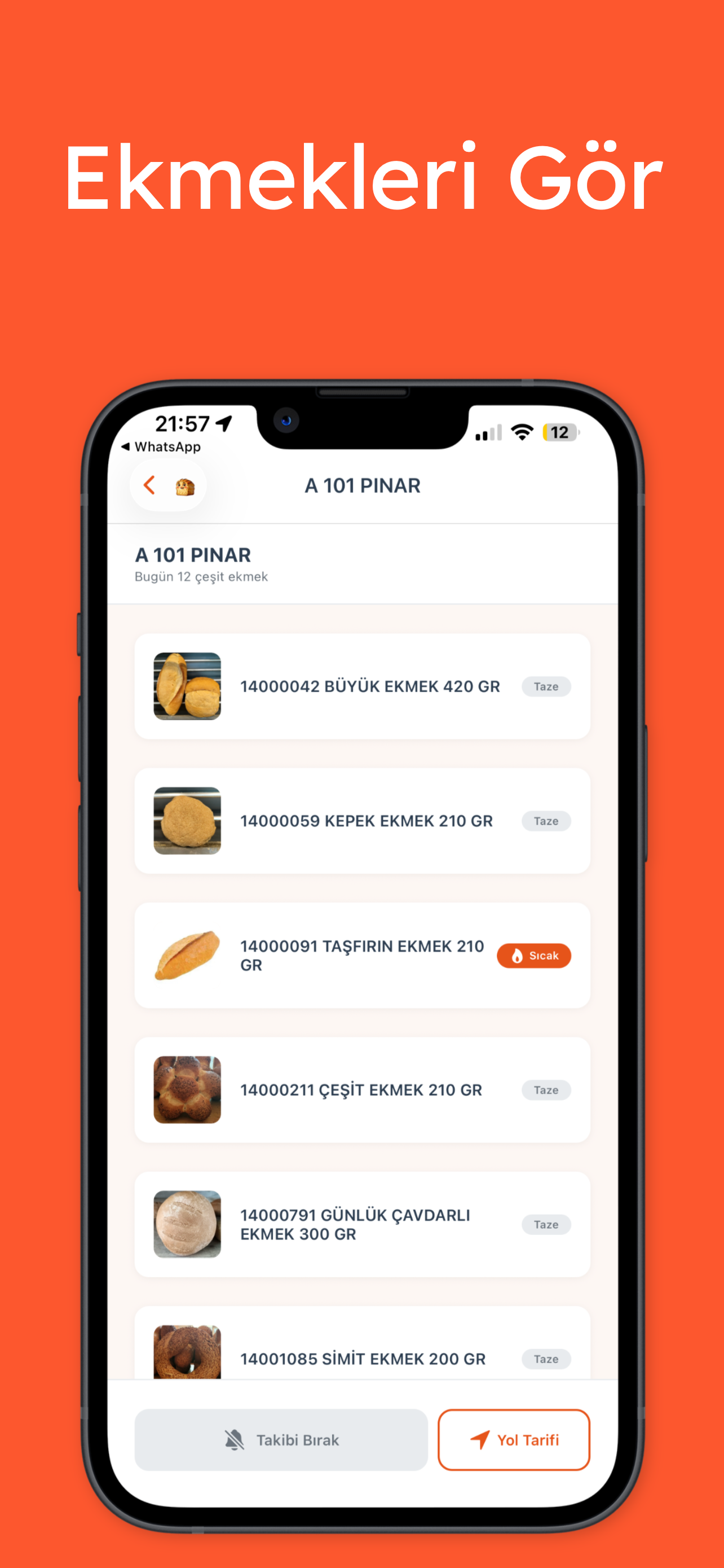 EkmekGeldi uygulama ekranı 5